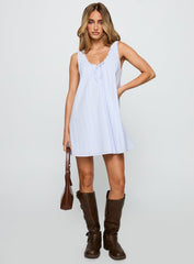 Antiquity Swing Mini Dress Blue