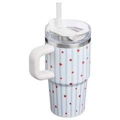 Stanley 20 oz Stainless Steel H2.0 FlowState Quencher Tumbler Blue Starry Stripes