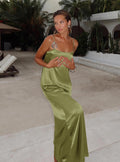 Apple Cider Maxi Dress Olive Petite