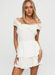 The Love Galore Romper White
