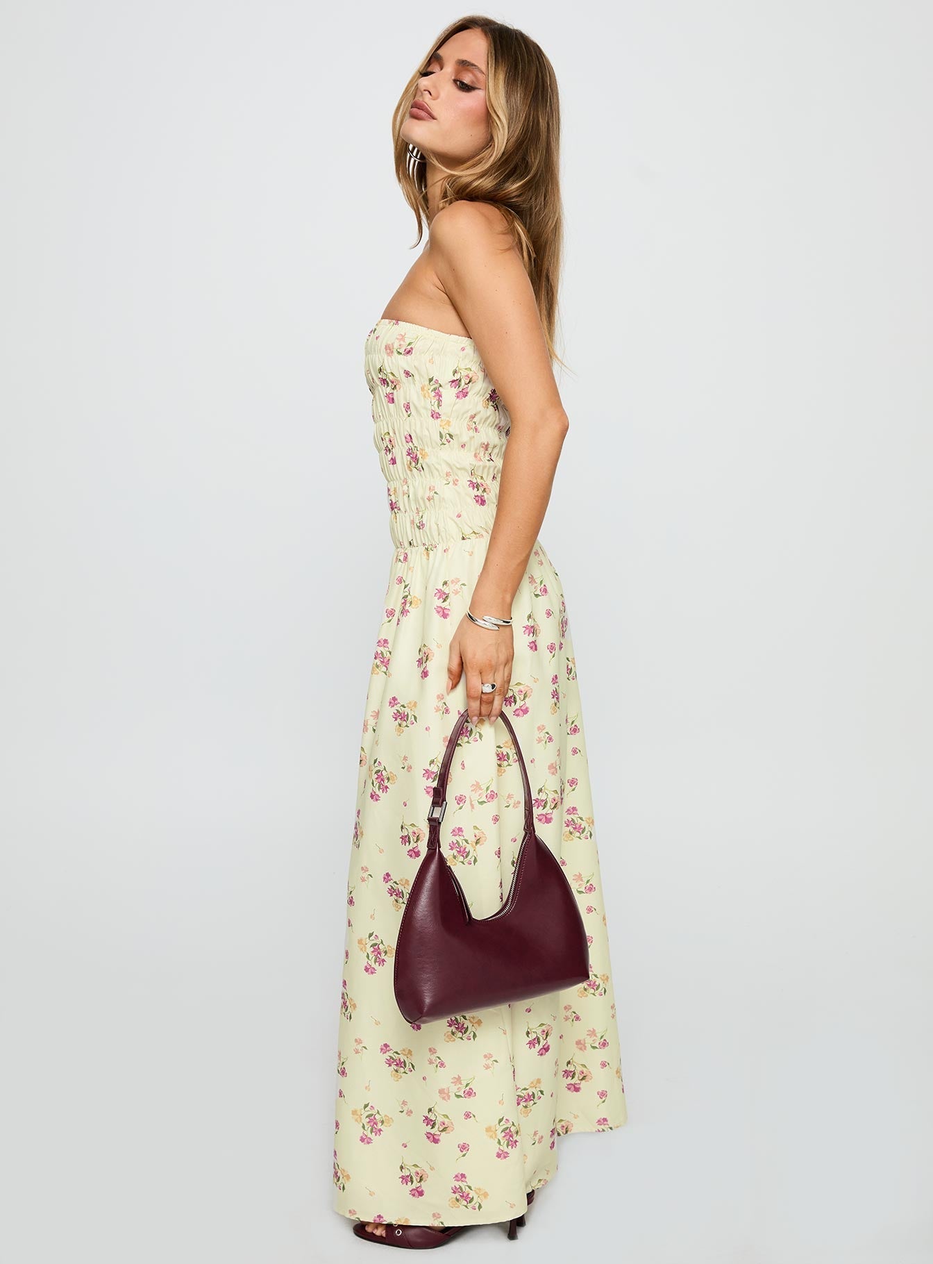 Human Nature Strapless Maxi Dress Multi Floral