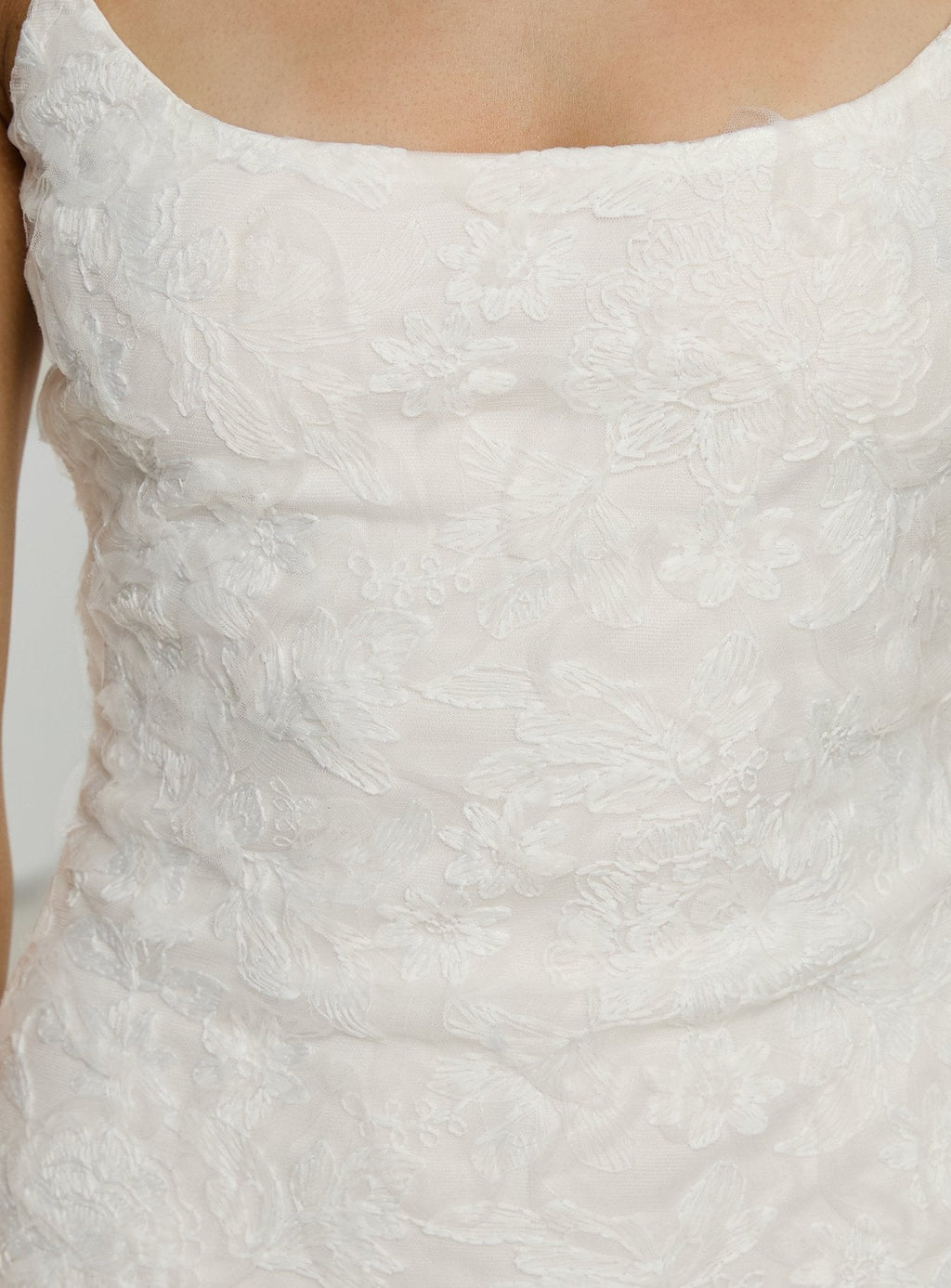 Alyra Embroidered Mini Dress White