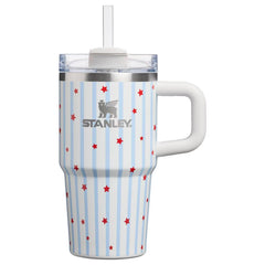 Stanley 20 oz Stainless Steel H2.0 FlowState Quencher Tumbler Blue Starry Stripes