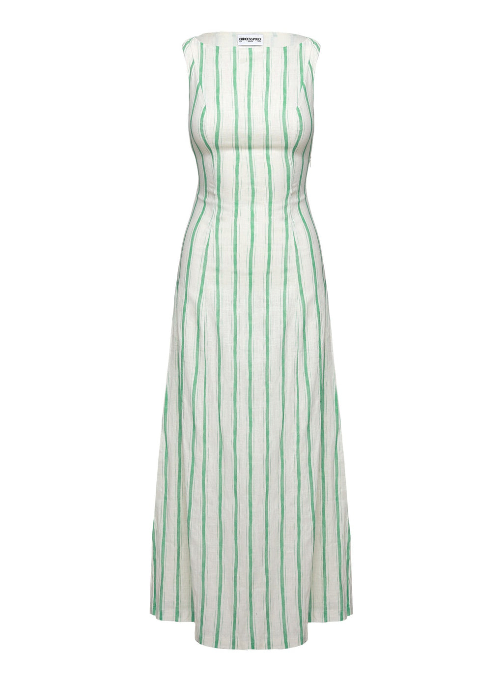 Lewisa Maxi Dress Green Stripe Petite